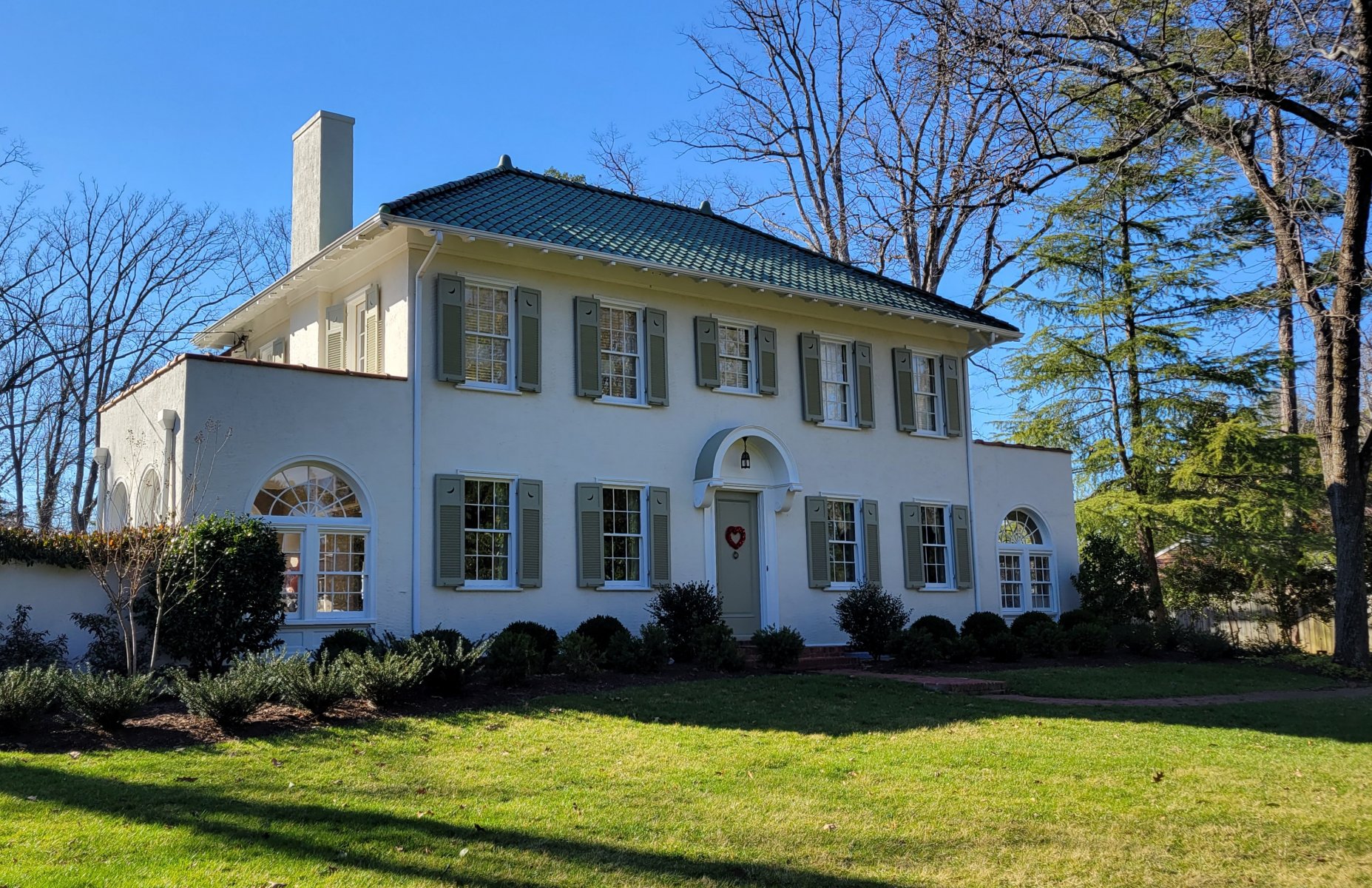 Stately simplicity in the light of a February afternoon. : Winter : Richmond VA Landscape Designer: Gardens by Monit, LLC: Monit Rosendale landscape designer Richmond and Charlottesville Virginia and Fredericksburg Virginia and Williamsburg Virginia