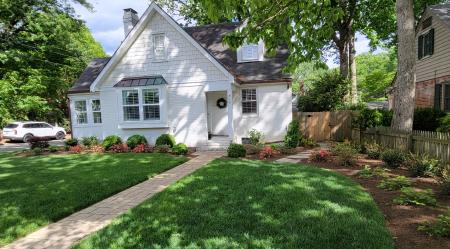 Cottage style garden.